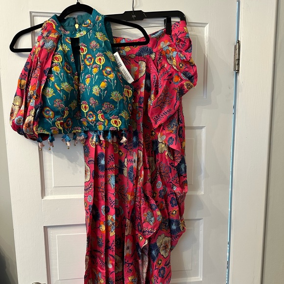 NWT Kynah Diya Rajvvir Dhoti Set with bag - Picture 5 of 11